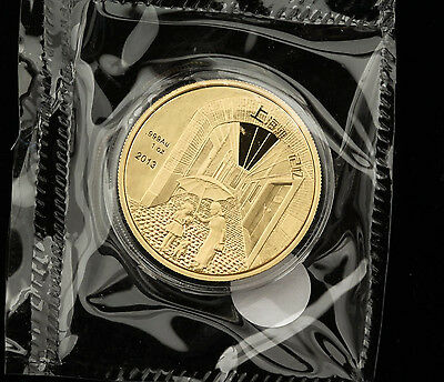 2013 China Shanghai GHETTO Memory PANDA Jewish 1 Oz Gold Silver Proof Medal Set - Fresh Stock Dated February 2026