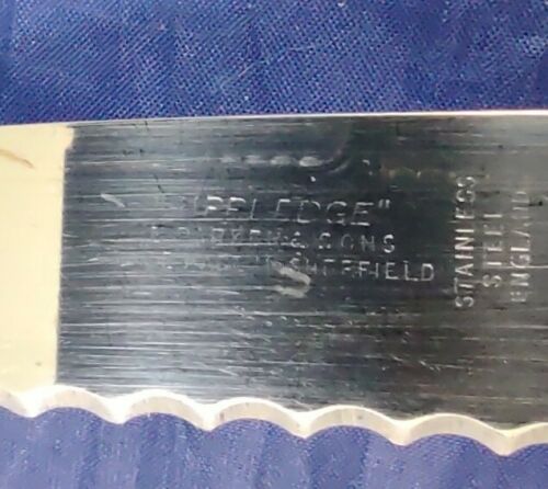 Vintage Sheffield England Stainless 4 Steak Knife & Carving Set Plastic Handle - Fresh Stock Dated December 2025