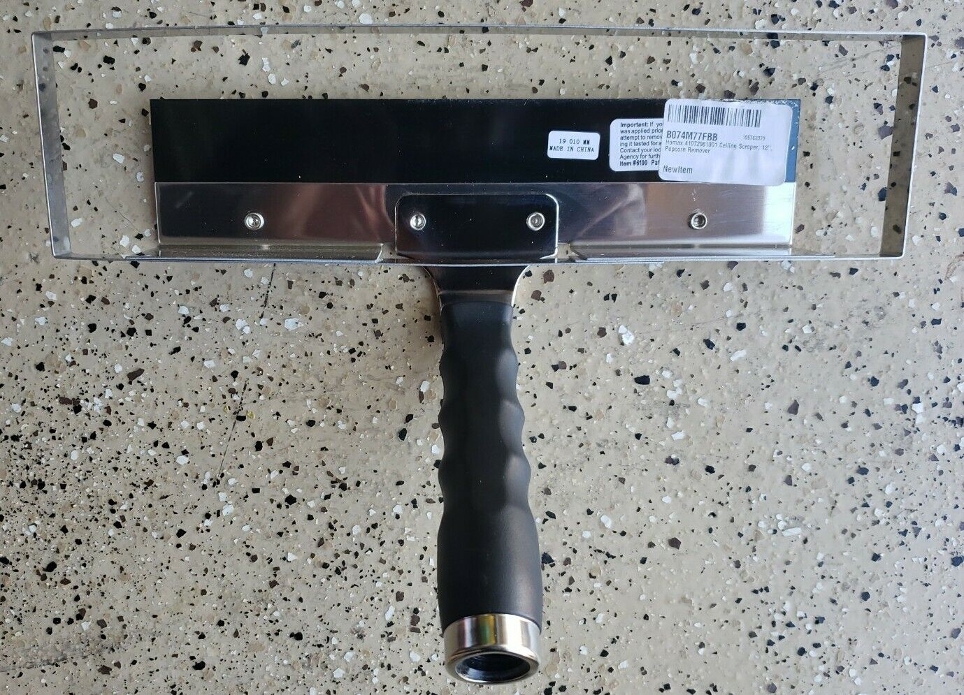 Homax Popcorn Ceiling Texture Paint Remover Removal Scraper, USED ONE TIME - Fresh Stock Dated February 2026