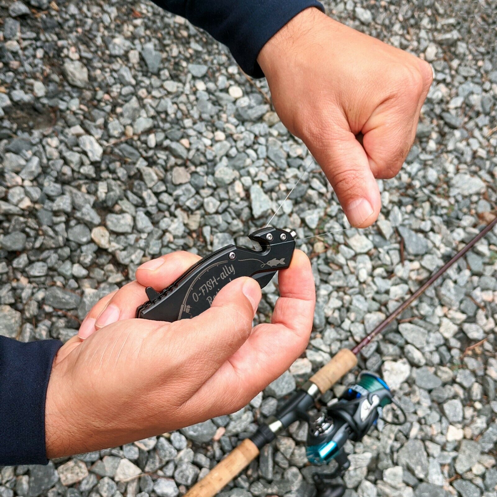 Retirement Gifts for Men who love Fishing, Engraved Pocket Knife for a Fisherman - Fresh Stock Dated December 2025