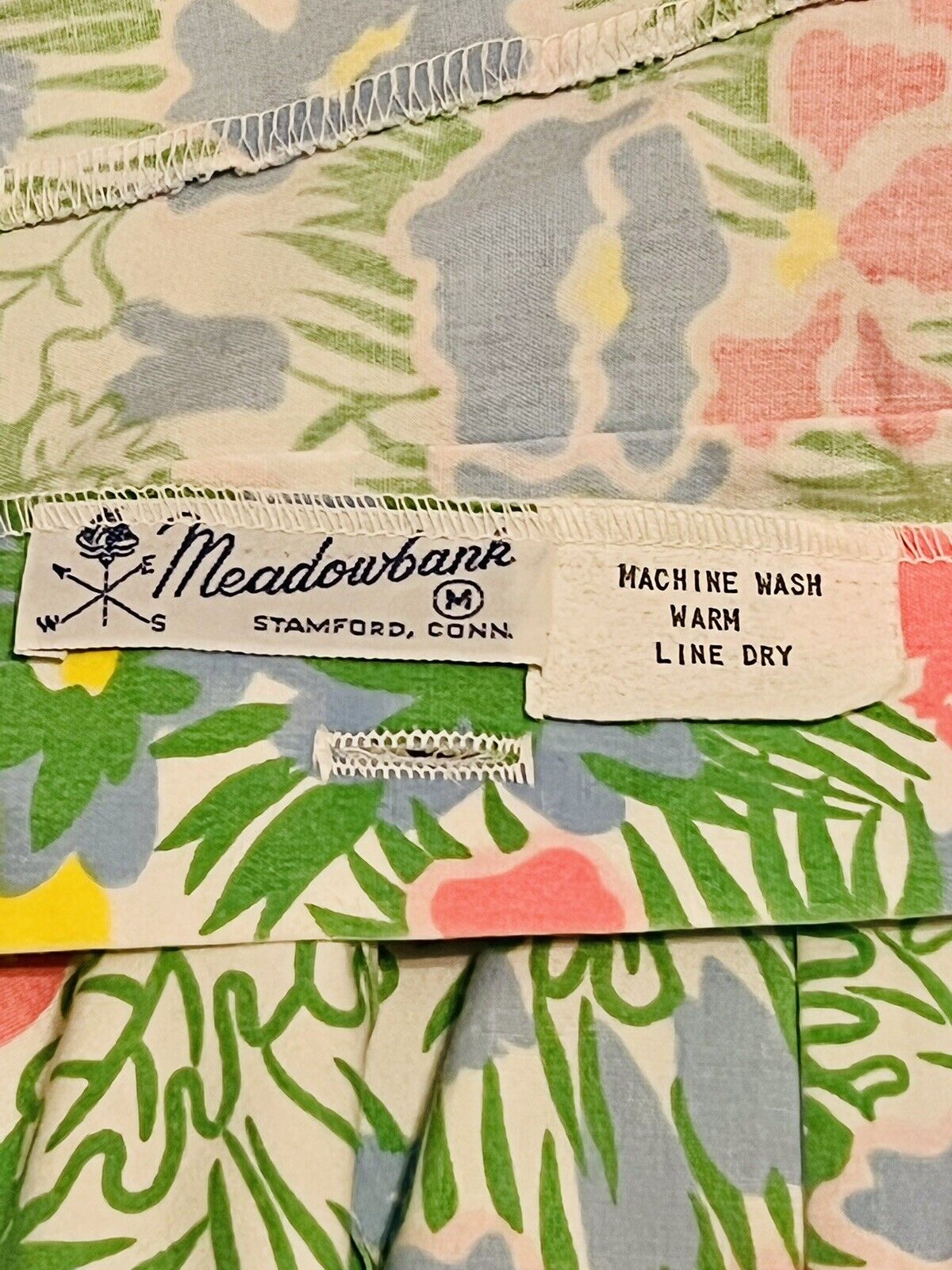 Vintage 1970s Meadowbank Gored Skirt Cheery Bright Strawberry Print A-line S/M - Fresh Stock Dated March 2026