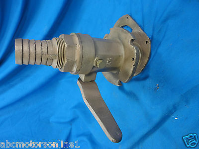 CW Wilcox Crittenden Perko Brass Seacock Straight Thru Hull 1¼