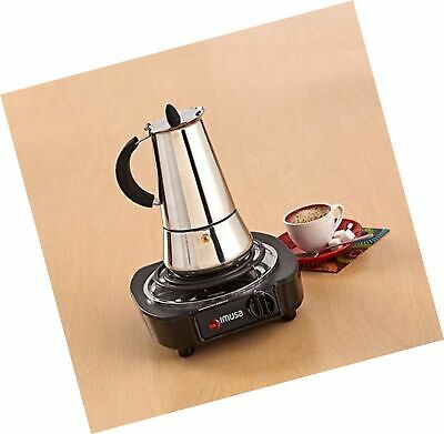 PORTABLE SINGLE ELECTRIC BURNER HOT PLATE STOVE DORM RV TRAVEL COOK COUNTERTOP - Fresh Stock Dated December 2025