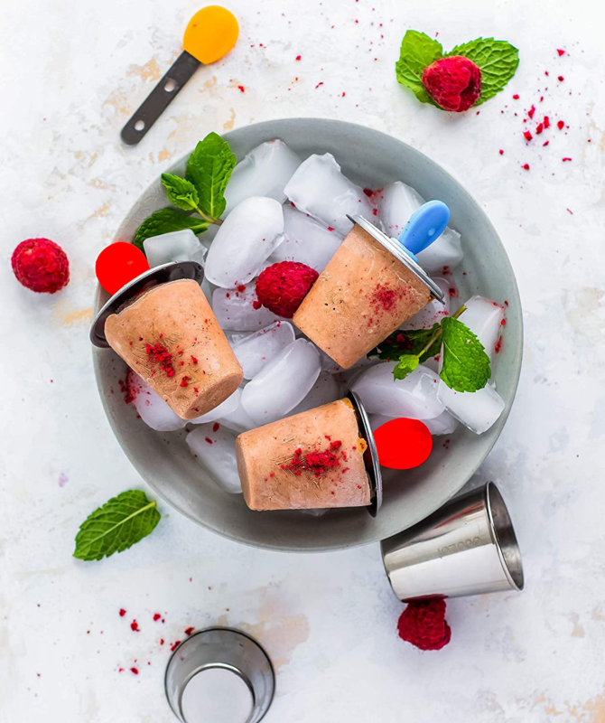 Stainless Steel Ice Popsicle Molds And Rack - 6 Round With Steel Sticks Mini - Fresh Stock Dated December 2025