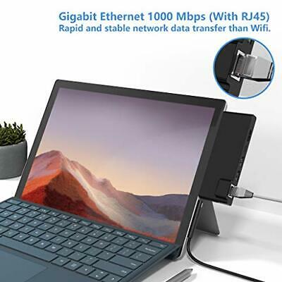 Surface Pro 7 Hub Docking Station with 4K HDMI Adapter+1000M Gigabit Ethernet... - Fresh Stock Dated February 2026