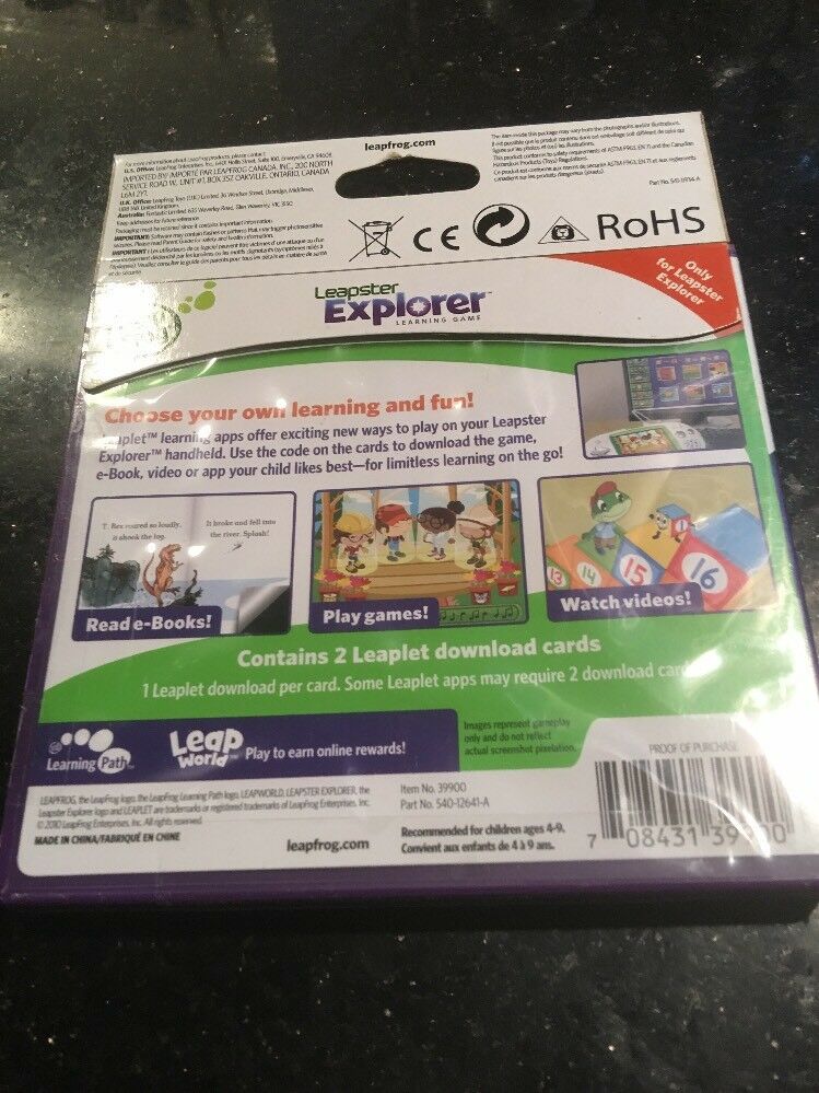 Leapster Explorer Leaplet Download Card by: LeapFrog - Fresh Stock Dated February 2026