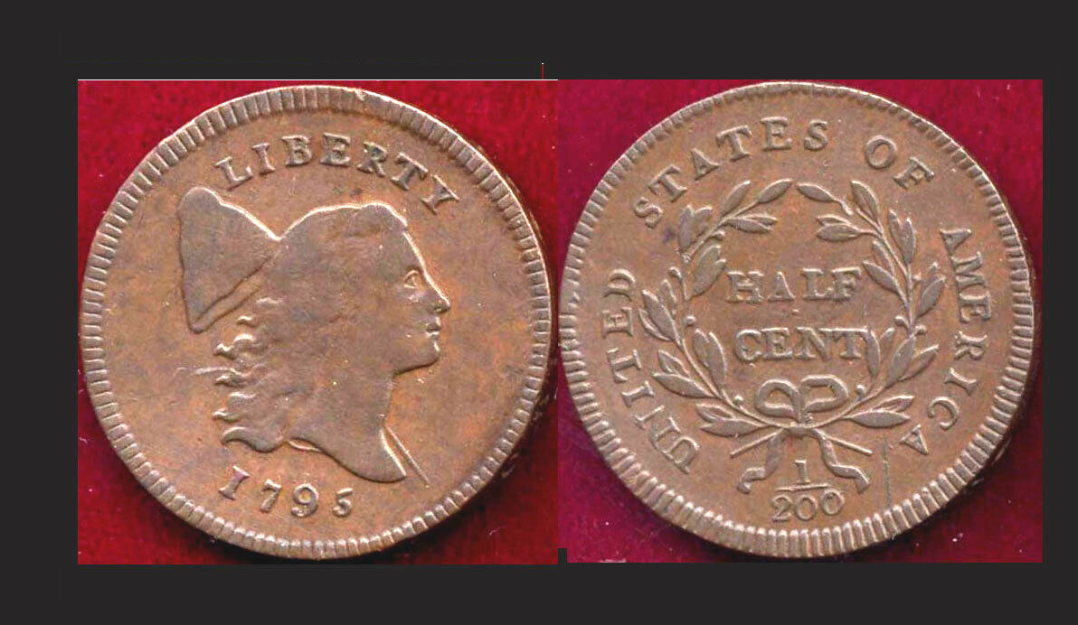 RARE LOT OF 6 HALF CENT 1793(1)PCGS VF35-1795(2)-1797(1)-1802(1)-1811(1) BEST &S - Fresh Stock Dated February 2026