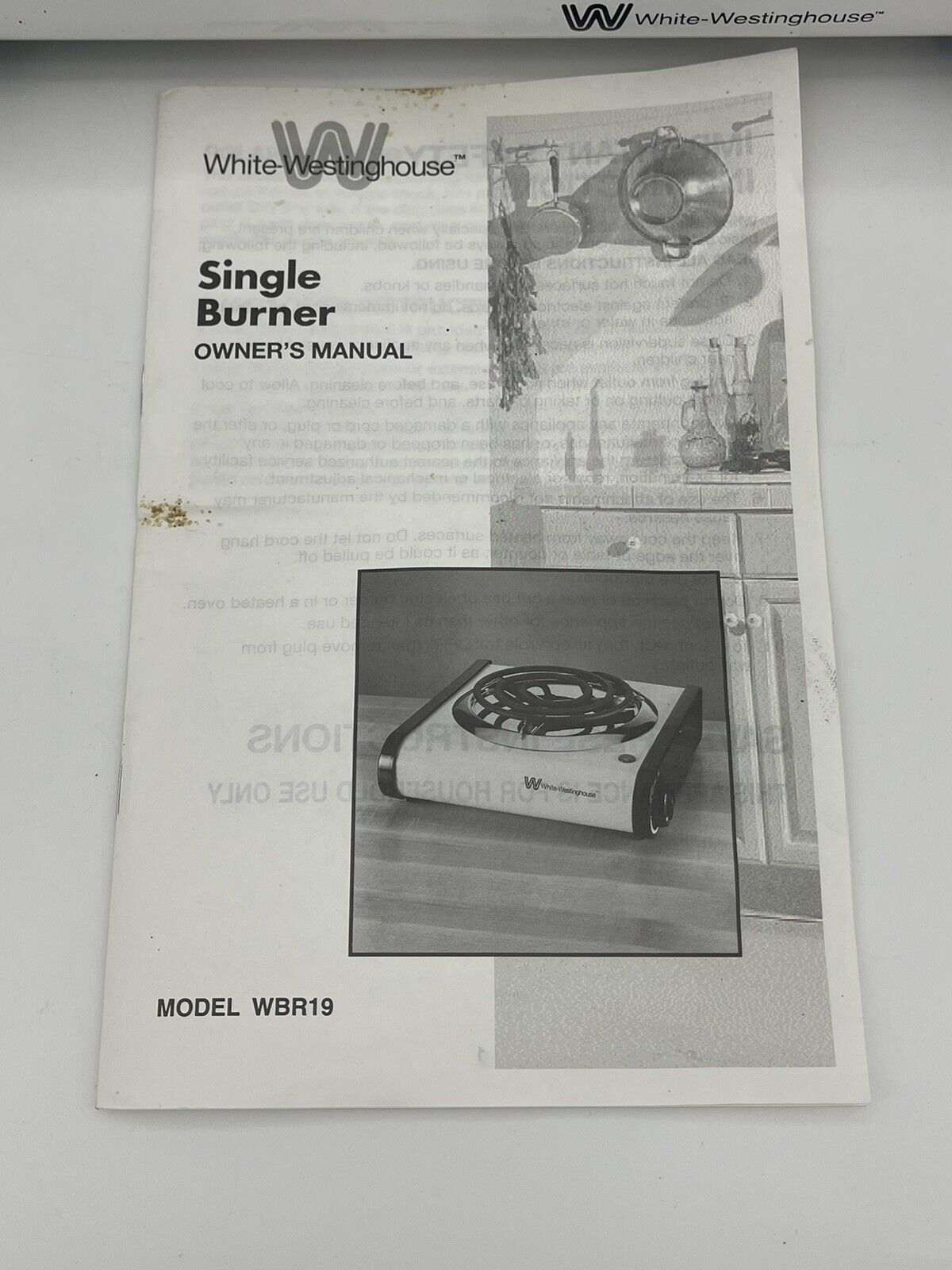 White-Westinghouse Single Electric Burner WBR19 Tested! In Box w/ Instructions - Fresh Stock Dated February 2026