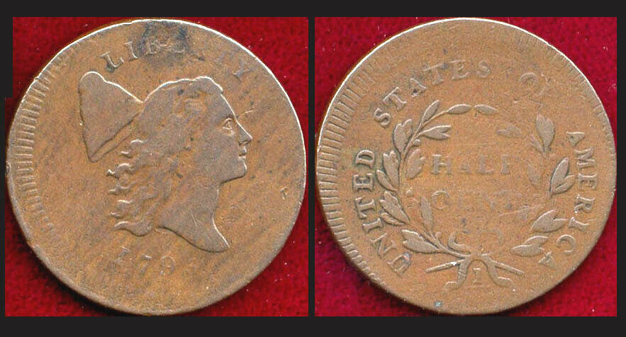 RARE LOT OF 6 HALF CENT 1793(1)PCGS VF35-1795(2)-1797(1)-1802(1)-1811(1) BEST &S - Fresh Stock Dated February 2026