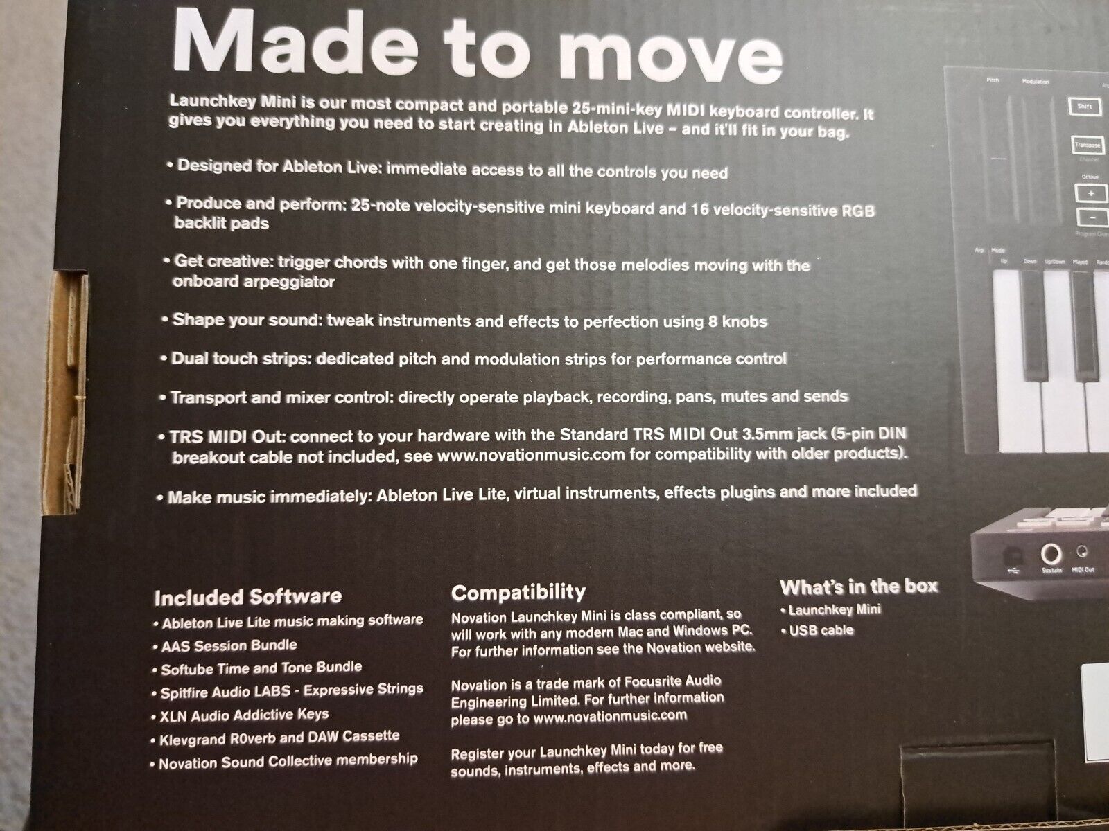 Novation Launchkey Mini Mk3 25 Mini-key Midi Keyboard Controller - Fresh Stock Dated February 2026