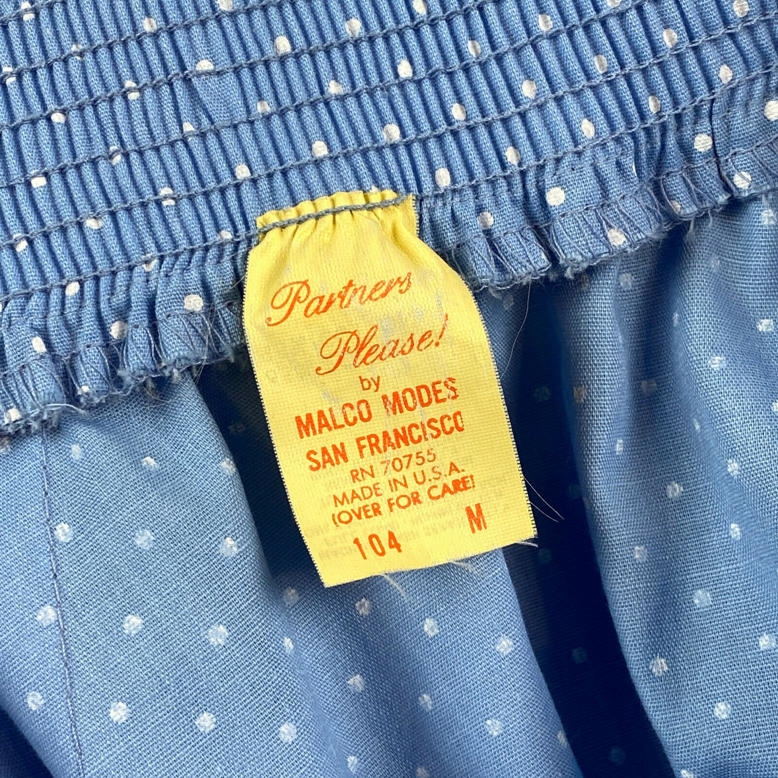 1970s Vintage Square Dance Full Circle Blue Mini Skirt Size Small/Medium - Fresh Stock Dated February 2026