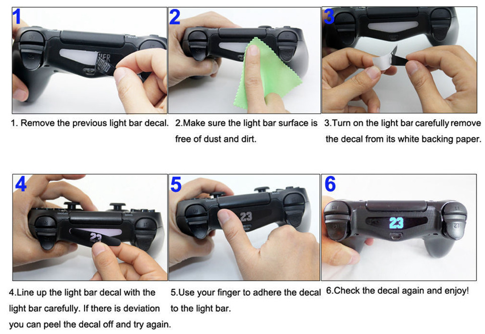 PS4 Controller Decal For LED Bar Brand New Fast Shipping - Fresh Stock Dated February 2026