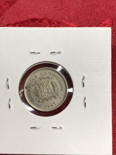 1983  Dominican Republic 10 centavo coin, circulated - Fresh Stock Dated February 2026