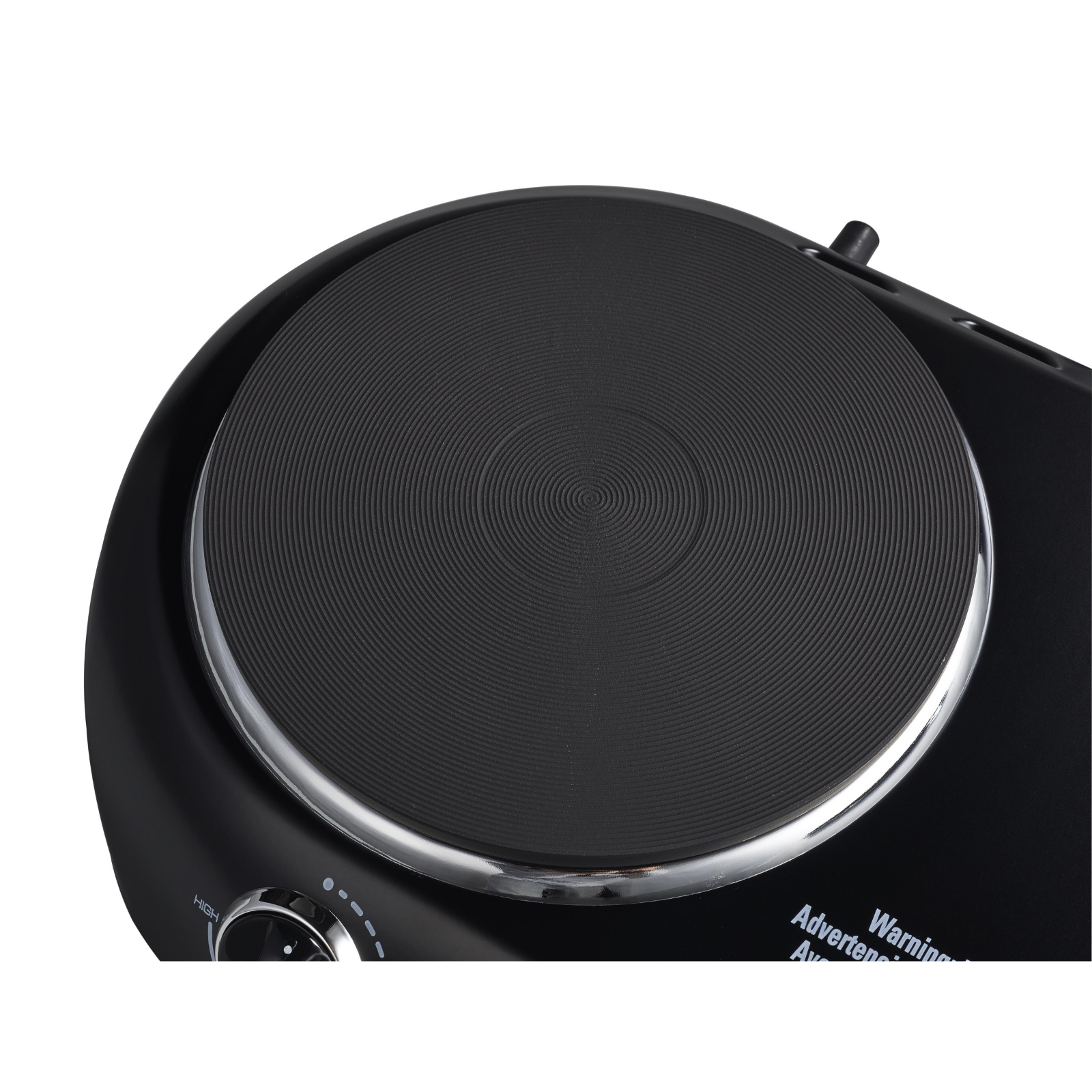 Black Double Burner Electric Cooktop 1800W Dual Controls Compact And Lightweight - Fresh Stock Dated February 2026