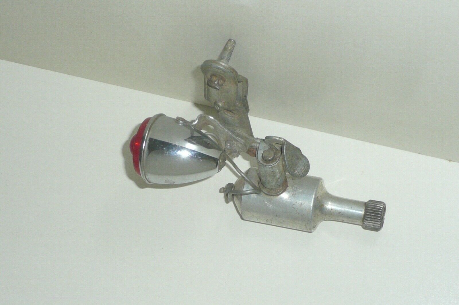 Bicycle taillight with generator works Miller taillamp lens/body made in England - Fresh Stock Dated February 2026