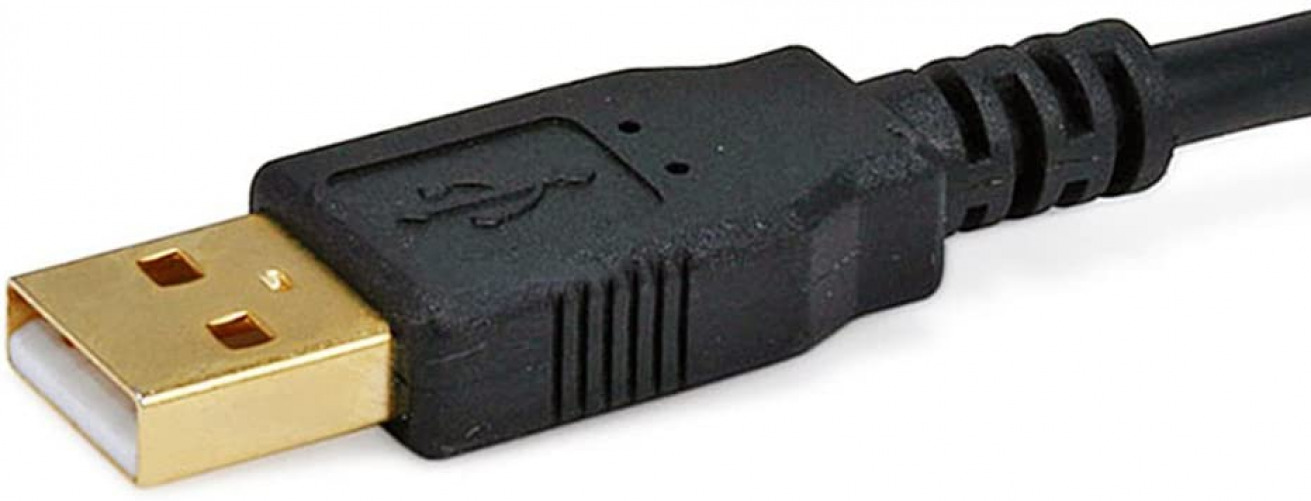 Monoprice 15-Feet USB 2.0 A Male to Mini-B 5pin 28/24AWG 15 Feet, Black - Fresh Stock Dated February 2026