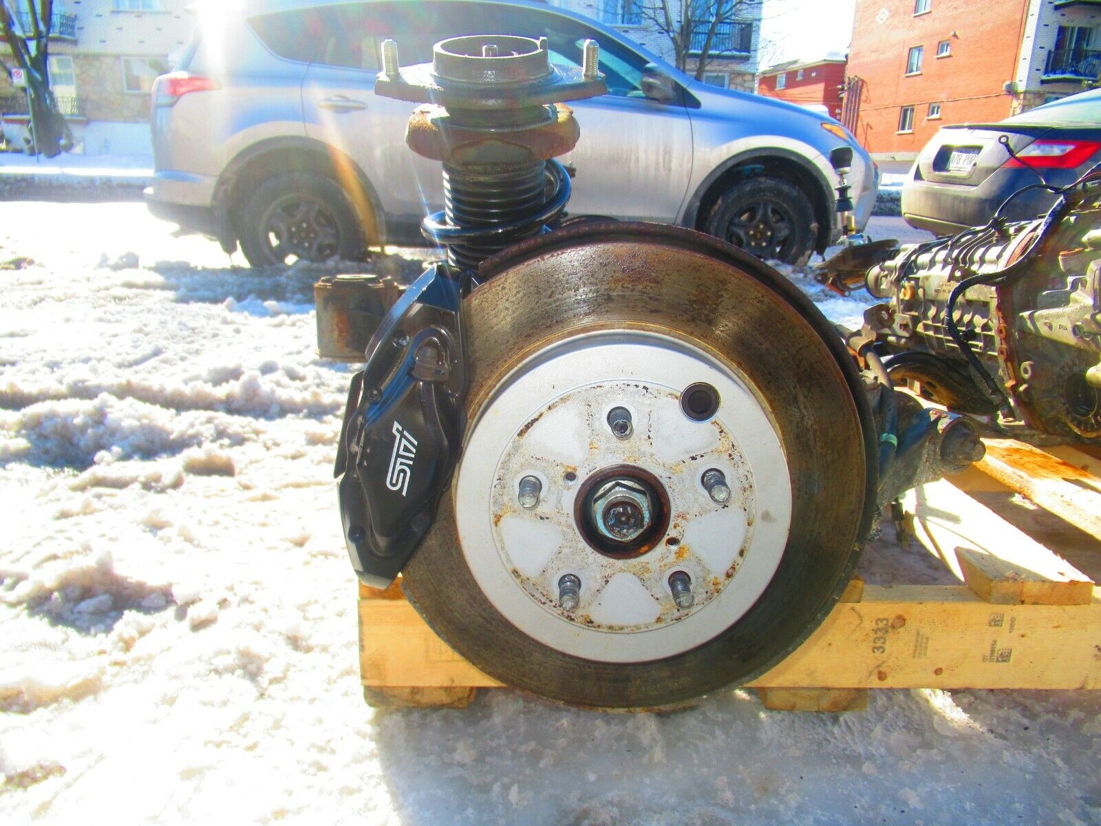 08-14 WRX STi 6 Speed Transmission R180 Differential Brembo TY856UW1MA EJ257 - Fresh Stock Dated February 2026