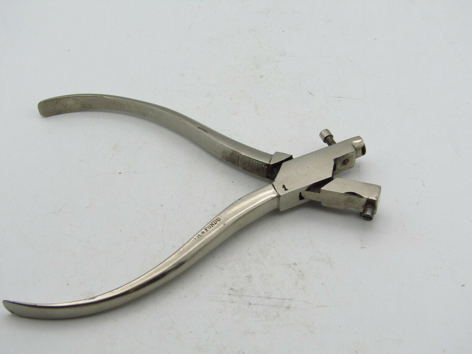 VINTAGE ACIER FONDU COMPLETE PUNCH TOOL FOR WATCHMAKERS / JEWELERS FRANCE w1 - Fresh Stock Dated February 2026