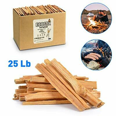 Eco-Stix Fatwood Fire Starter Kindling Firewood Sticks 25 Lbs - Fresh Stock Dated December 2025