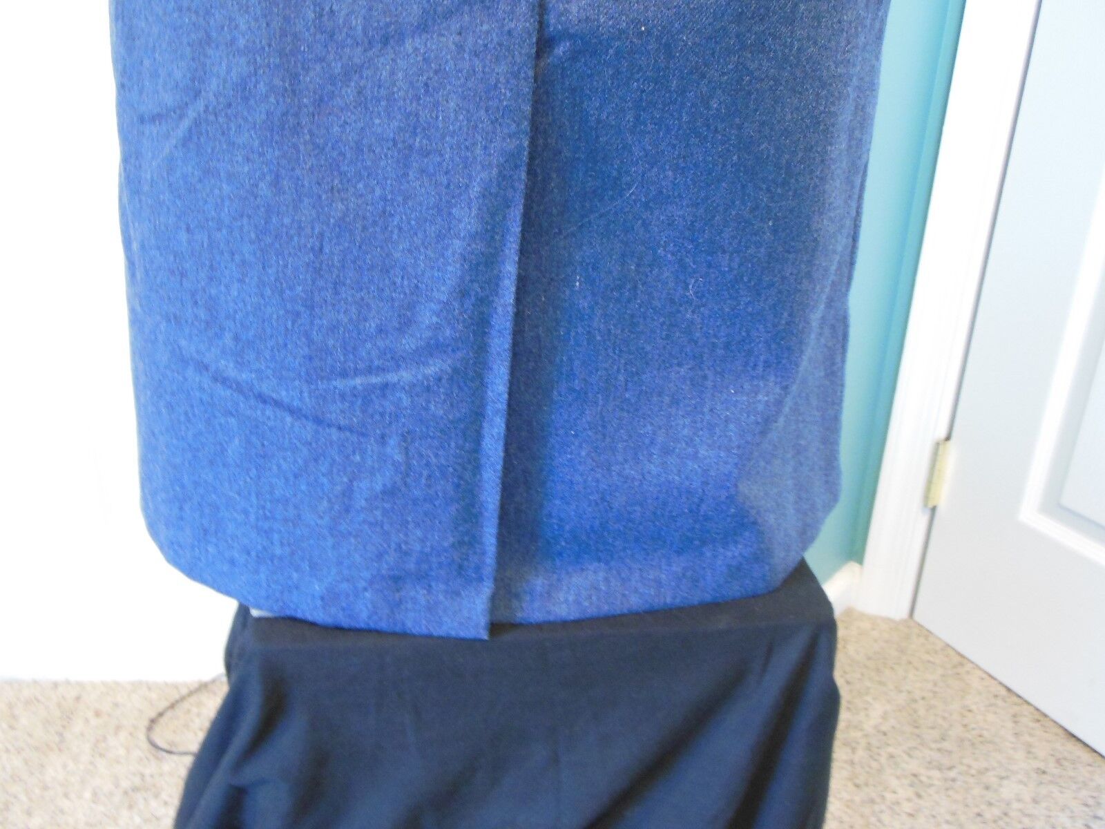 Vtg Women's Fall Russ Blue Lined Wool A-Line Skirt Late 70's NOS NWOT Size 12 - Fresh Stock Dated March 2026