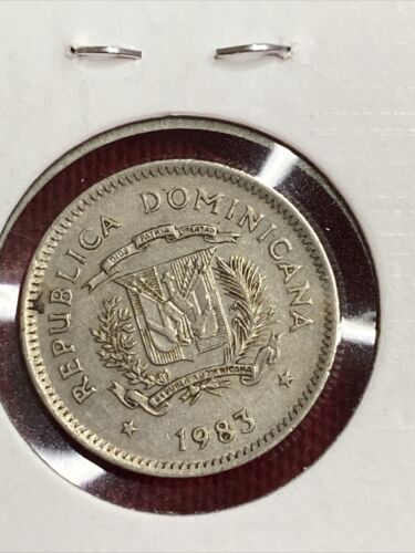 1983  Dominican Republic 10 centavo coin, circulated - Fresh Stock Dated February 2026