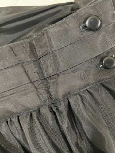 Vintage Jessica Gunnies Full Skirt Black Midi Size 7 USA Made Acetate - Fresh Stock Dated February 2026