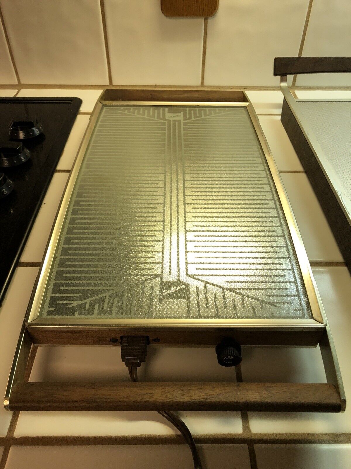 Vintage SALTON HOTRAY H120 Electric Hot Warming Tray Wood Handle TESTED & WORKS - Fresh Stock Dated February 2026