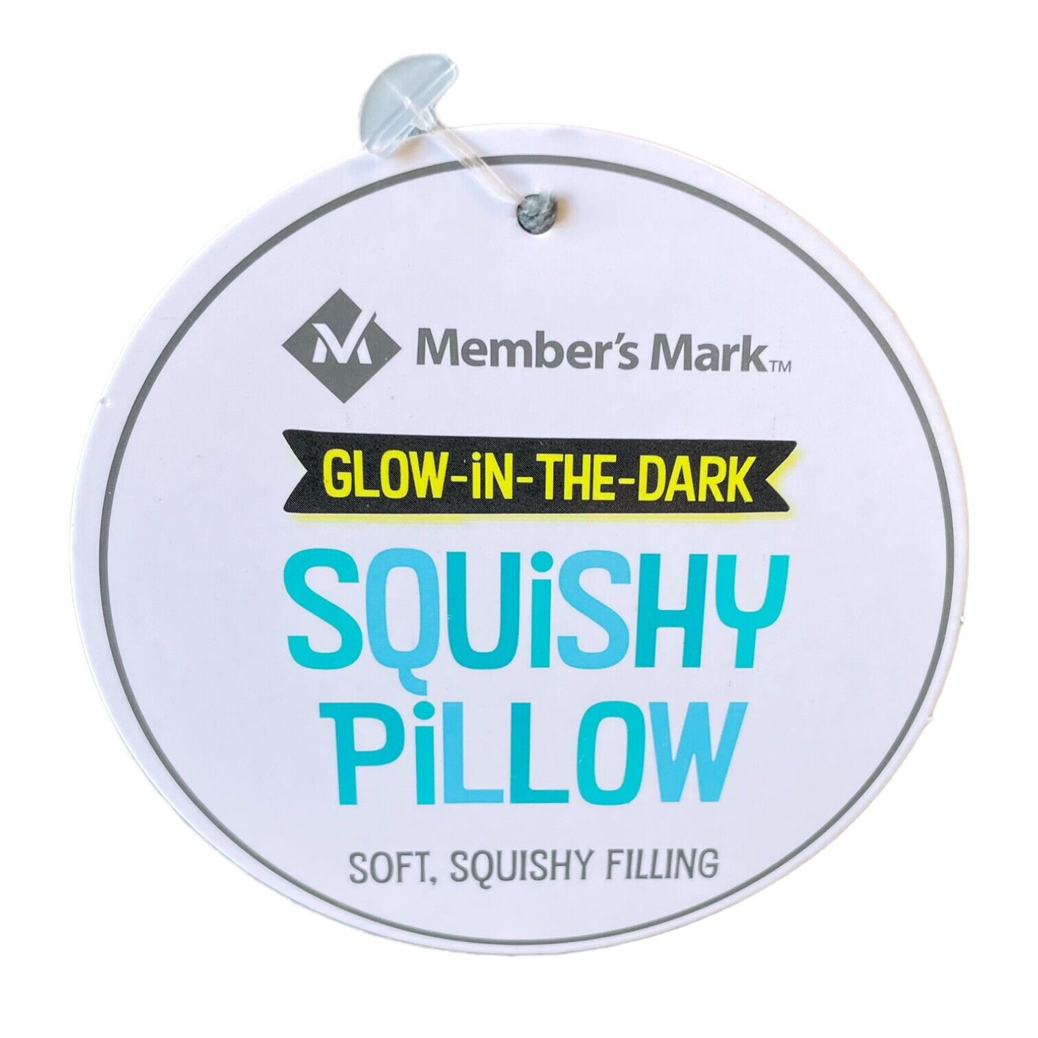 Member's Mark Kids' Glow-in-the-Dark Squishy Bolster Pillow, Gamer - Fresh Stock Dated February 2026