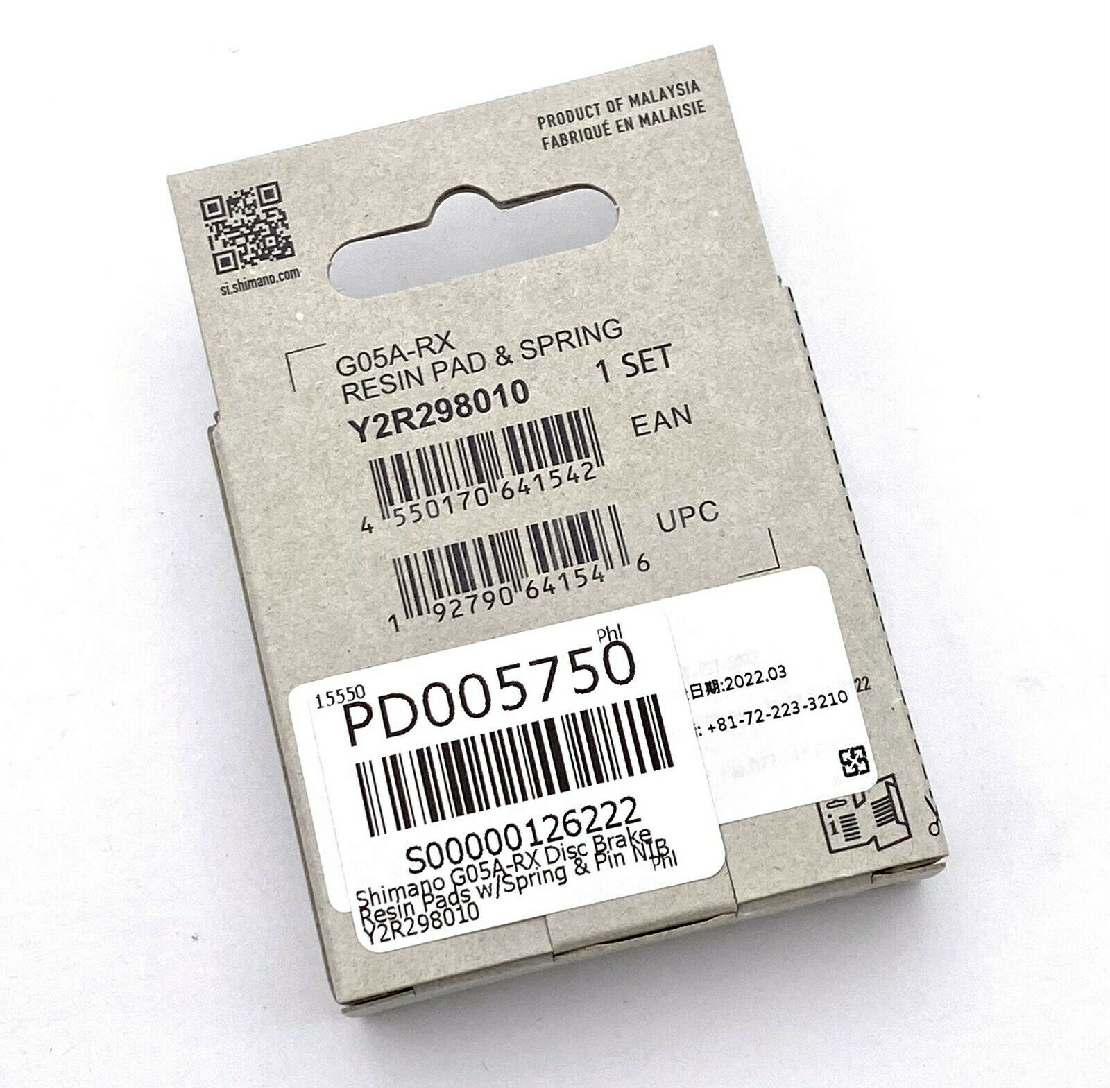 Shimano G05A Disc Brake Resin Pads XTR BR-M9000,BR-M9020,BR-M987,M985,Y2R298010 - Fresh Stock Dated February 2026