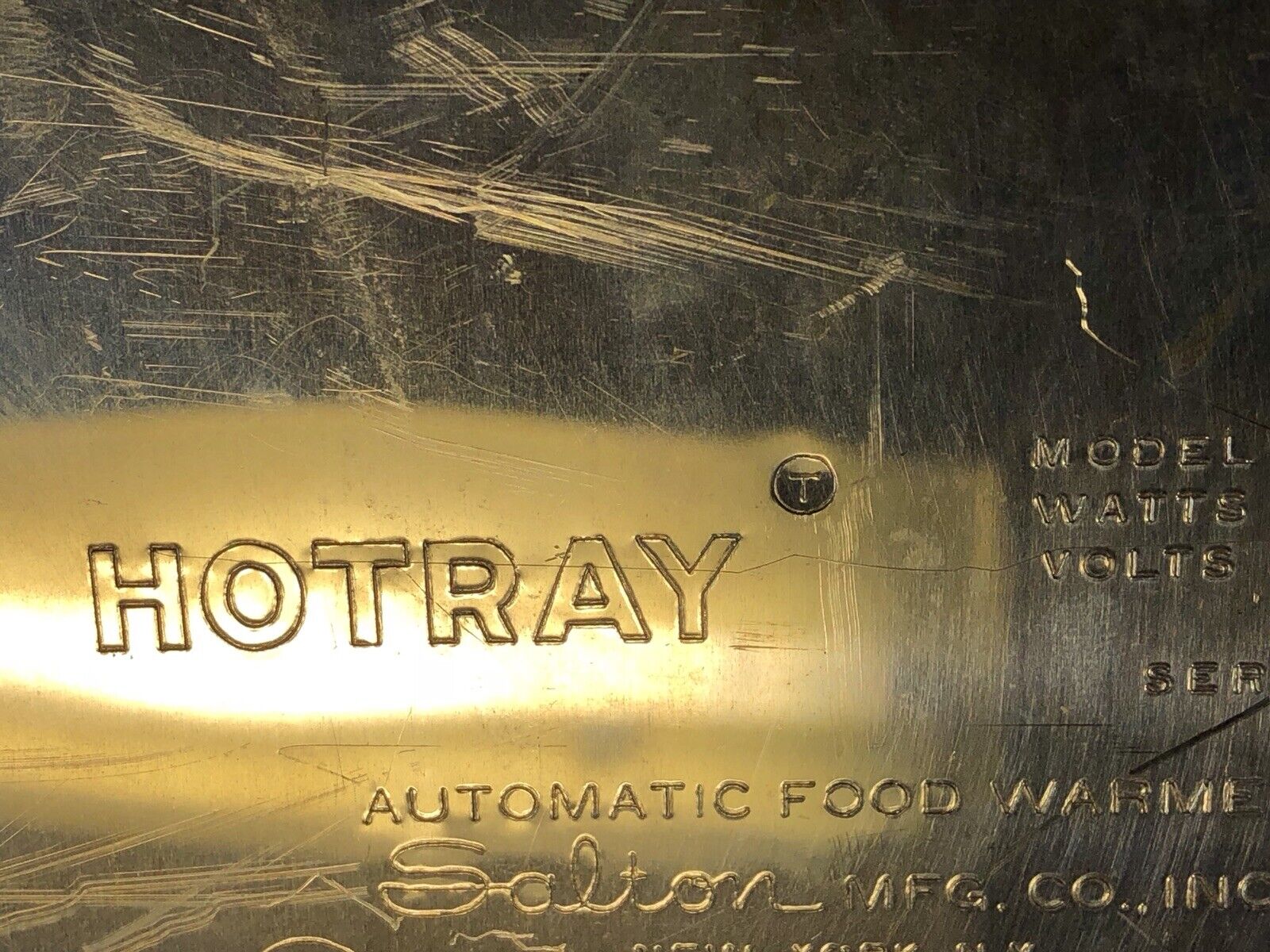 Vintage SALTON HOTRAY H120 Electric Hot Warming Tray Wood Handle TESTED & WORKS - Fresh Stock Dated February 2026