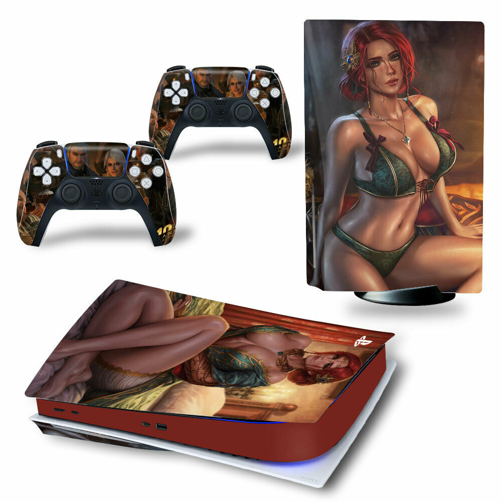 PS5 Console Hentai Anime Girls Porn Decals Skins For Controllers Vinyl Stickers - Fresh Stock Dated December 2025
