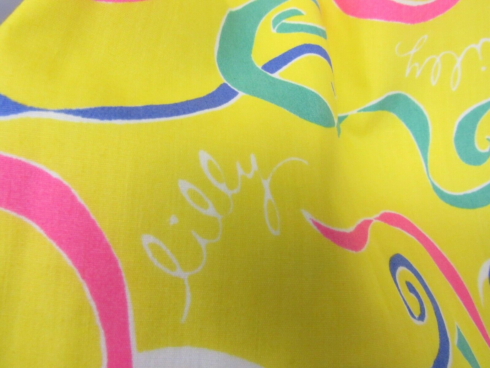 Vintage 70's 80's The LILLY Lilly Pulitzer A Line  Skirt Signature Ribbons Small - Fresh Stock Dated February 2026