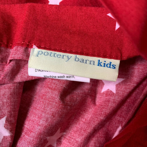 Pottery Barn Kids Organic Cotton Red Star Standard Sham - Fresh Stock Dated December 2025