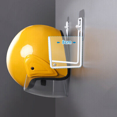 4pc Motorcycle Helmet Rack Holder Hook Wall Mount Hanging Hanger Stand Display - Fresh Stock Dated February 2026