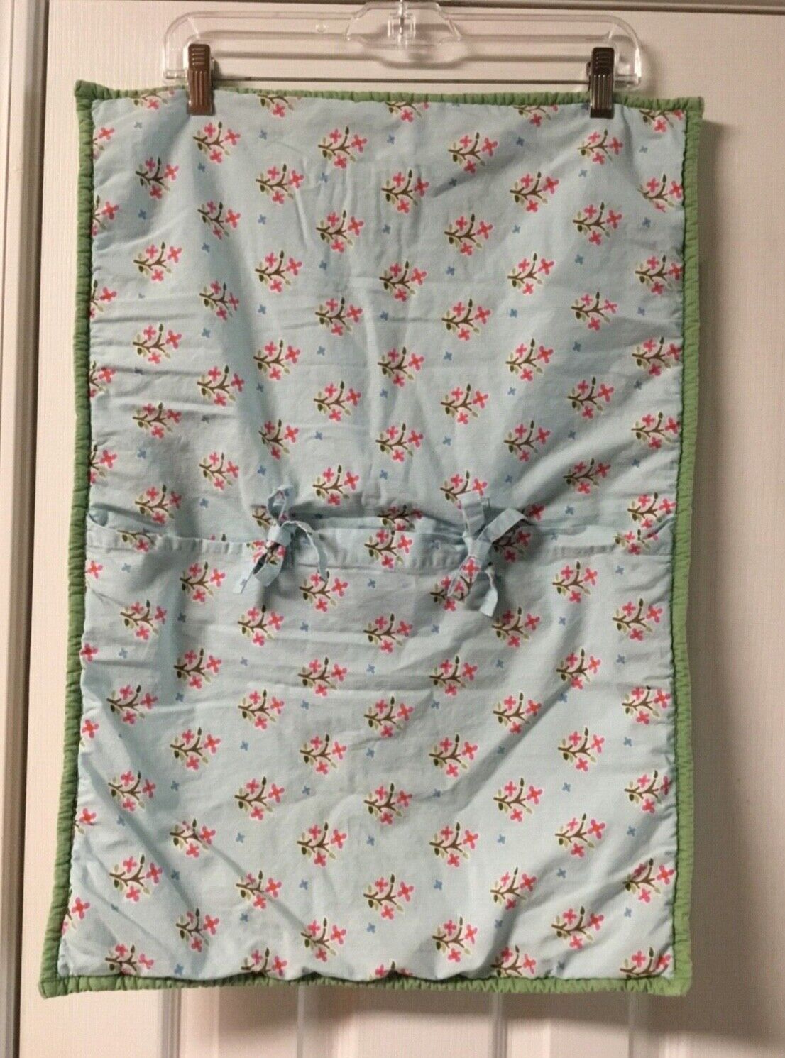 Pottery Barn Kids PBK Pillow Sham Quilted Floral Pastels Back Tie Size Standard - Fresh Stock Dated February 2026