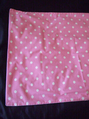Pottery Barn Teen Dottie STD Pillow Case Pair Pink White Polka Dot Whimsical - Fresh Stock Dated December 2025