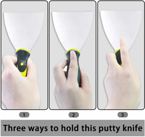 Metal Putty Scraper Set Dry Wall Putty Metal Scrapers Putty Decals Patching - Fresh Stock Dated February 2026