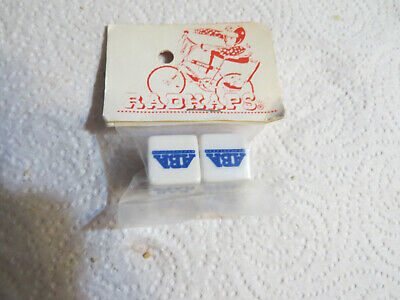 NOS ABA WHITE RADKAPS NOS 80 S BMX FREESTYLE STEVE VELTMAN'S VALVE CAPS COVERS - Fresh Stock Dated December 2025