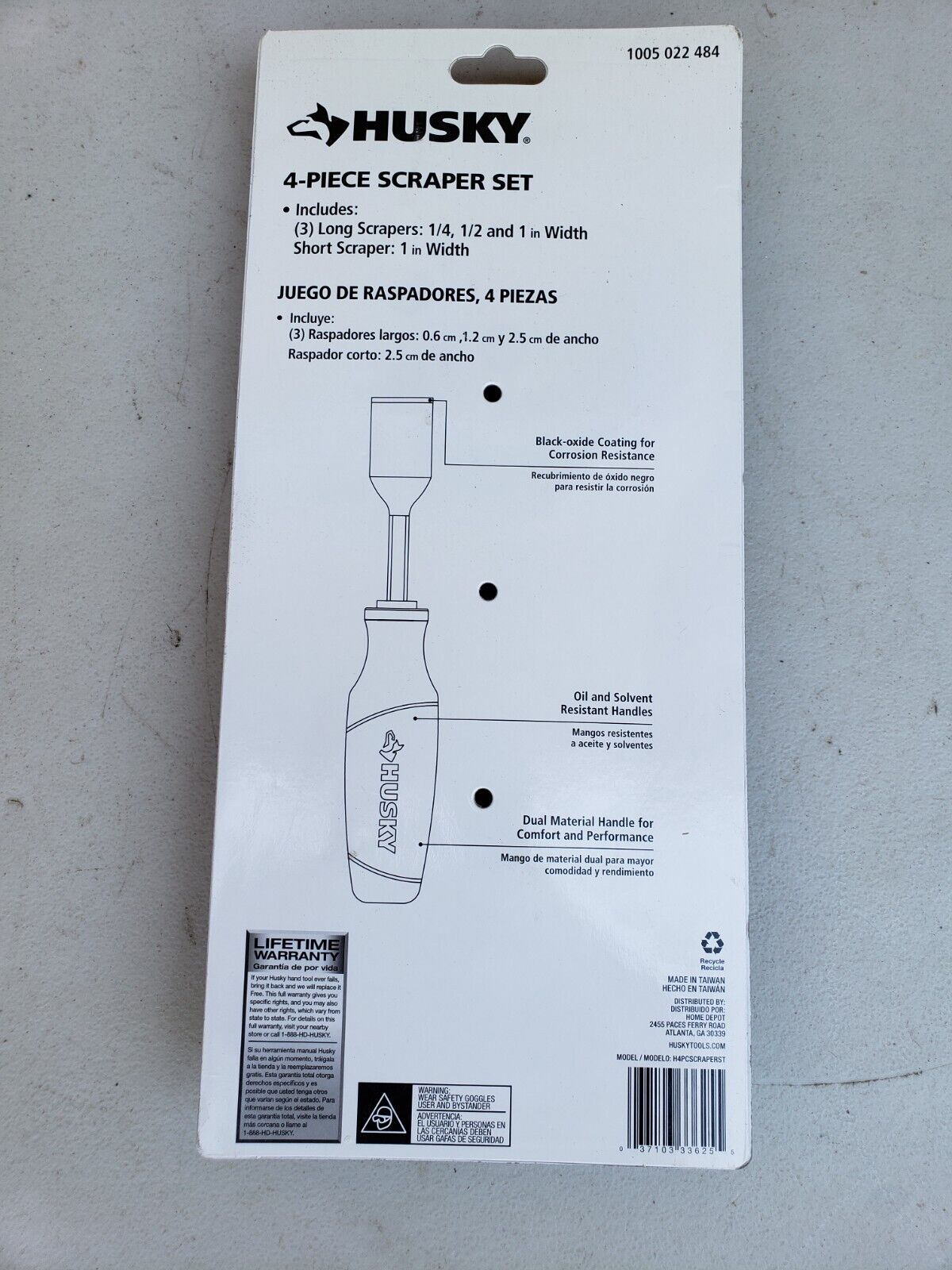 HUSKY Hand Scraper Tool Set 1005022484 Black oxide finish - Fresh Stock Dated February 2026