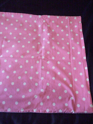 Pottery Barn Teen Dottie STD Pillow Case Pair Pink White Polka Dot Whimsical - Fresh Stock Dated December 2025