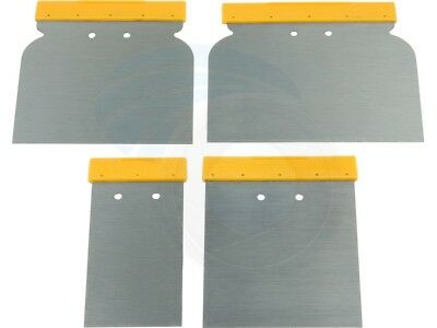 4pcs Scraper Set Steel Blades Putty Drywall Flexible Tapping Knife - Fresh Stock Dated February 2026