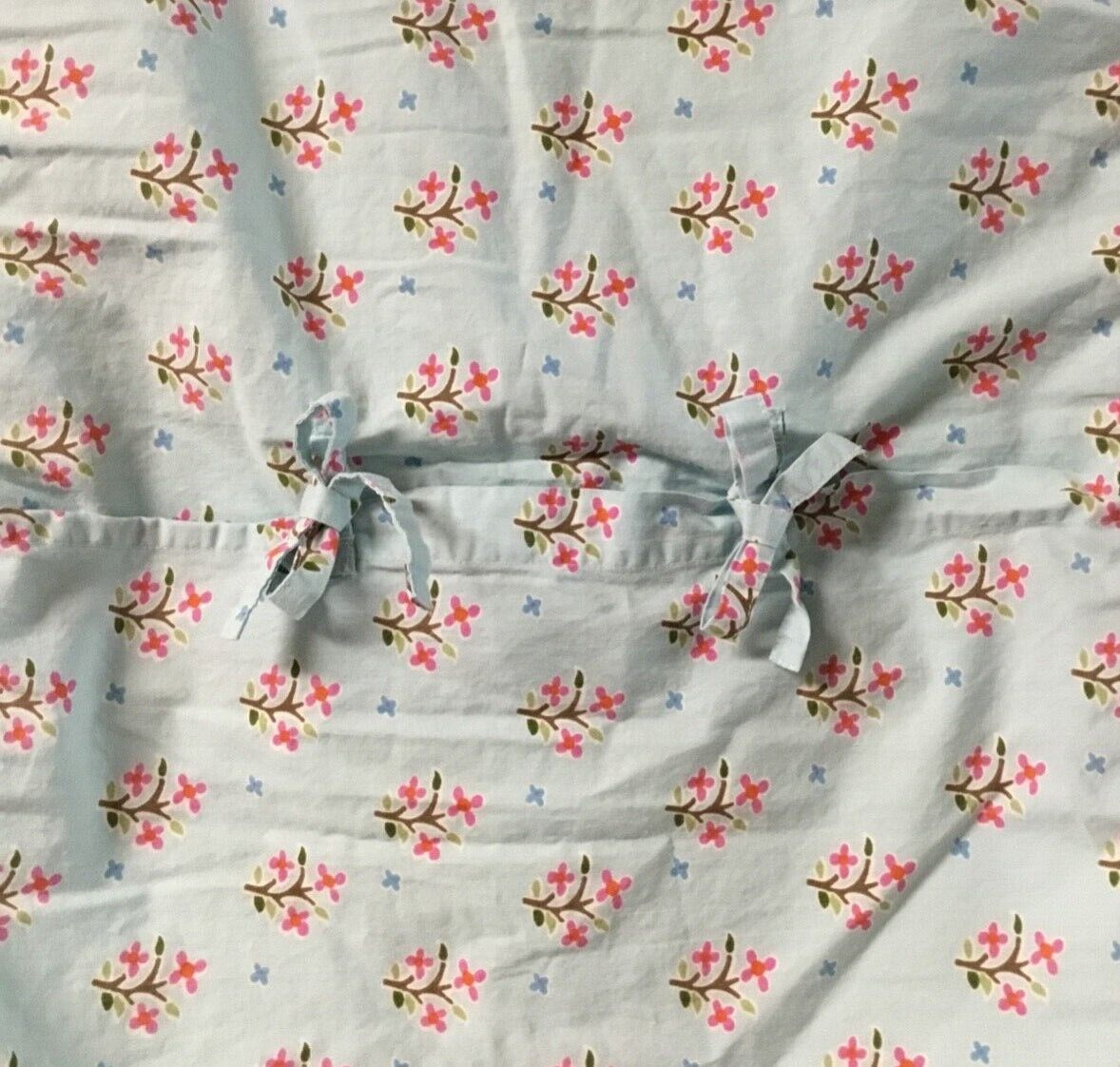 Pottery Barn Kids PBK Pillow Sham Quilted Floral Pastels Back Tie Size Standard - Fresh Stock Dated February 2026