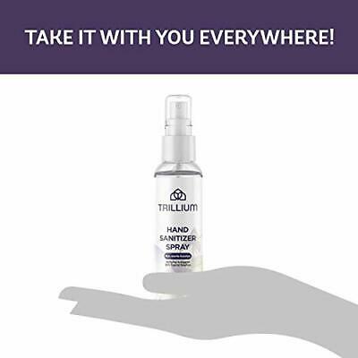 8 Pack Trillium USA Made Liquid Hand Sanitizer Spray, 4oz with 80% Alcohol - Fresh Stock Dated February 2026