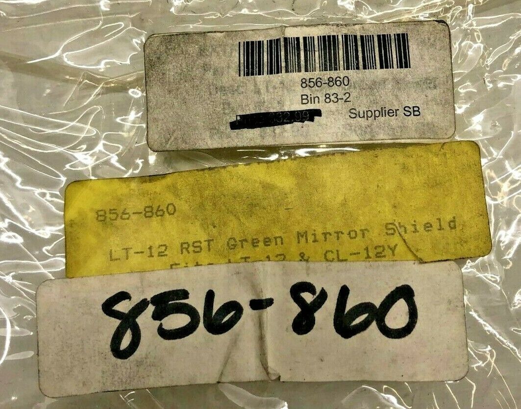 HJC LT-12 Helmet Shield Green 856-860 - Fresh Stock Dated February 2026