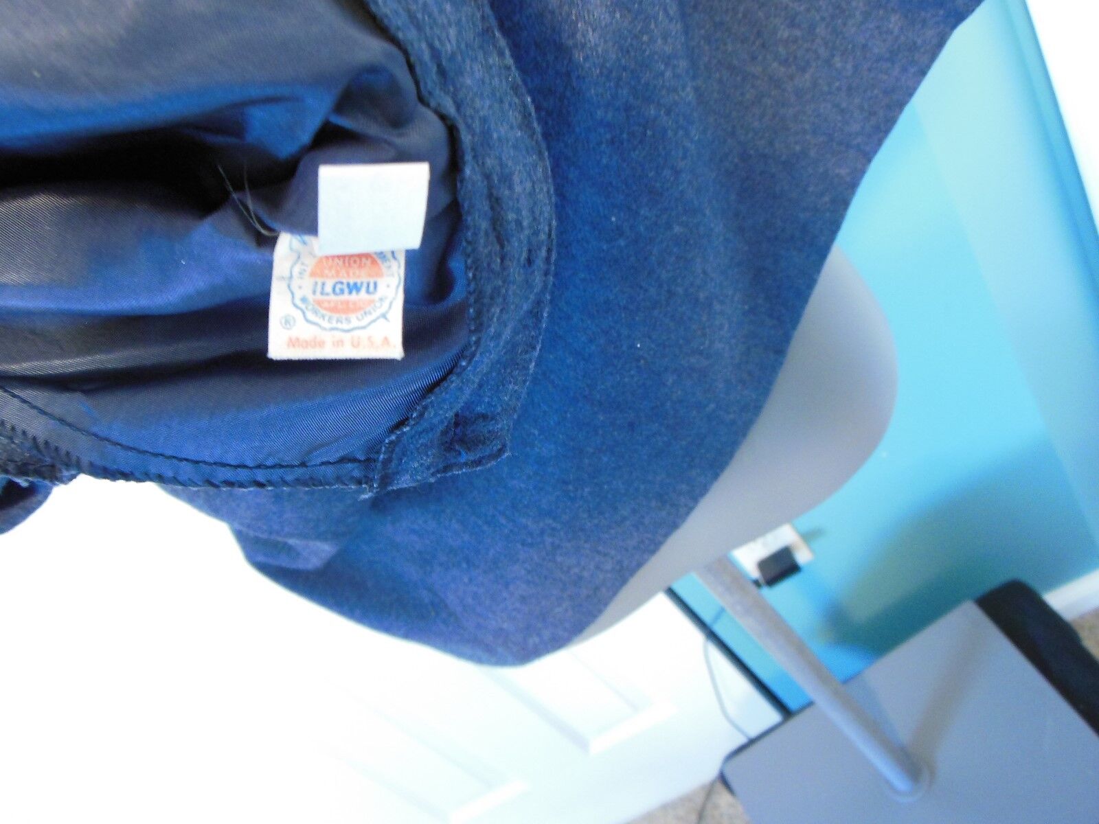 Vtg Women's Fall Russ Blue Lined Wool A-Line Skirt Late 70's NOS NWOT Size 12 - Fresh Stock Dated March 2026