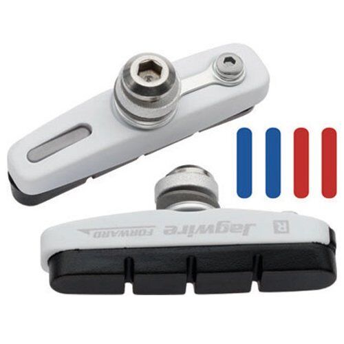 Jagwire Sleek Pro Road Energy Brake Shoes / Pads For Road Bike , White - Fresh Stock Dated February 2026