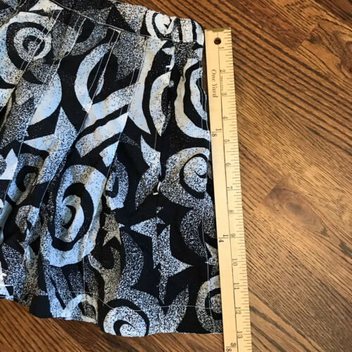 Vintage Nike Abstract Print Tennis Skirt Pleated Black White 80s 90s Size Medium - Fresh Stock Dated February 2026