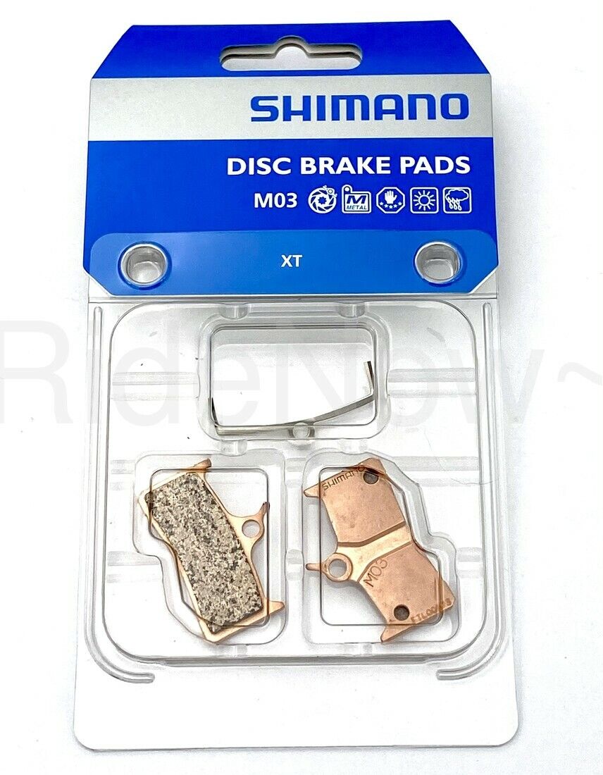 NEW SHIMANO M03 MTB Bike Disc Brake Metal Pads Set for Deore XT BR-M755 - Fresh Stock Dated February 2026
