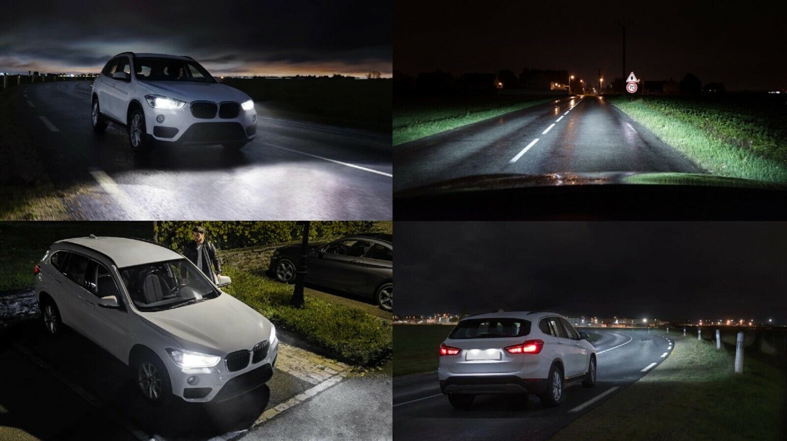 Philips Ultinon Pro9000 LED 5800K H1 Two Bulbs Head Light High Beam Replacement - Fresh Stock Dated February 2026