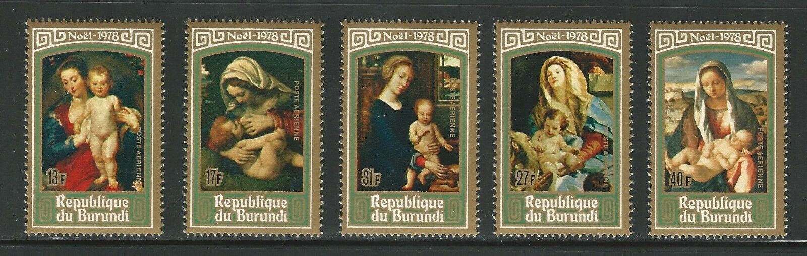 Burundi: 1977; +1979, christmas, mint NH. 2 sets paintings, EBBN04 - Fresh Stock Dated January 2026